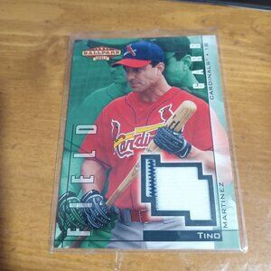 2002 Upper Deck Ballpark Idols Field Garb Jerseys Tino Martinez #FG-TM GAME WORN